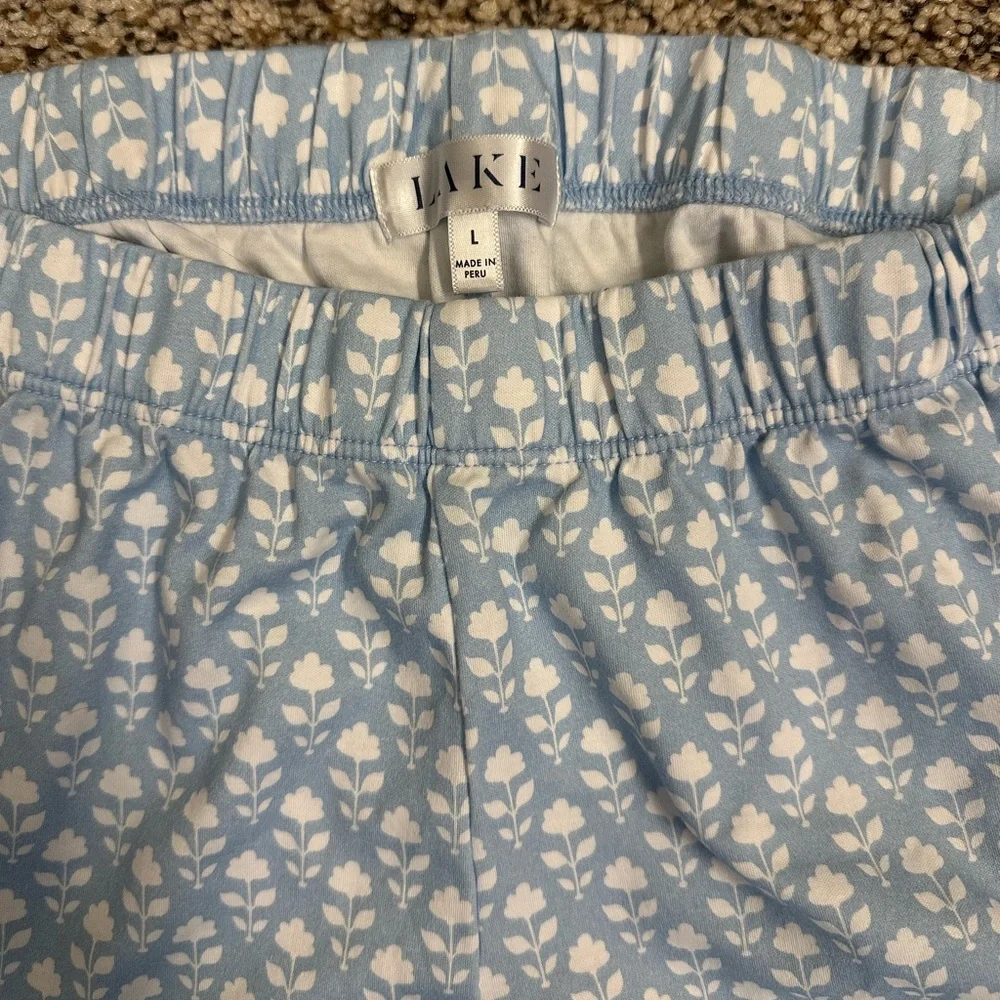 LAKE Pajamas - Long Short Set, Aura, L - Picture 3 of 4